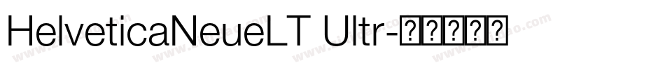 HelveticaNeueLT Ultr字体转换